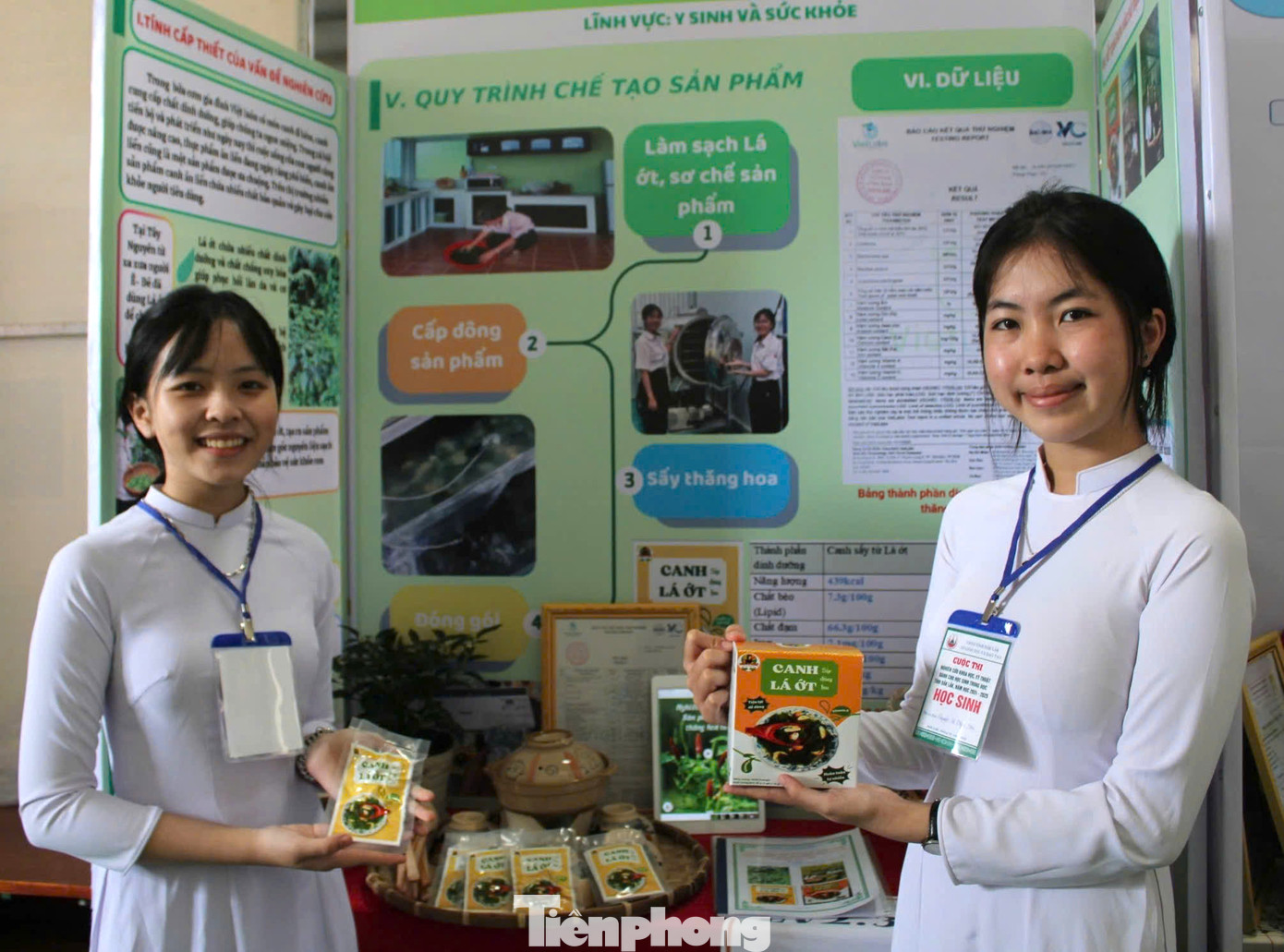 Tại Cuộc thi nghiên cứu khoa học - kỹ thuật dành cho học sinh trung học tỉnh Đắk Lắk năm học 2024-2025 vừa tổ chức vào đầu năm 2025, dự án “Nghiên cứu, sản xuất canh sấy thăng hoa từ lá ớt” đã đoạt giải Ba.
