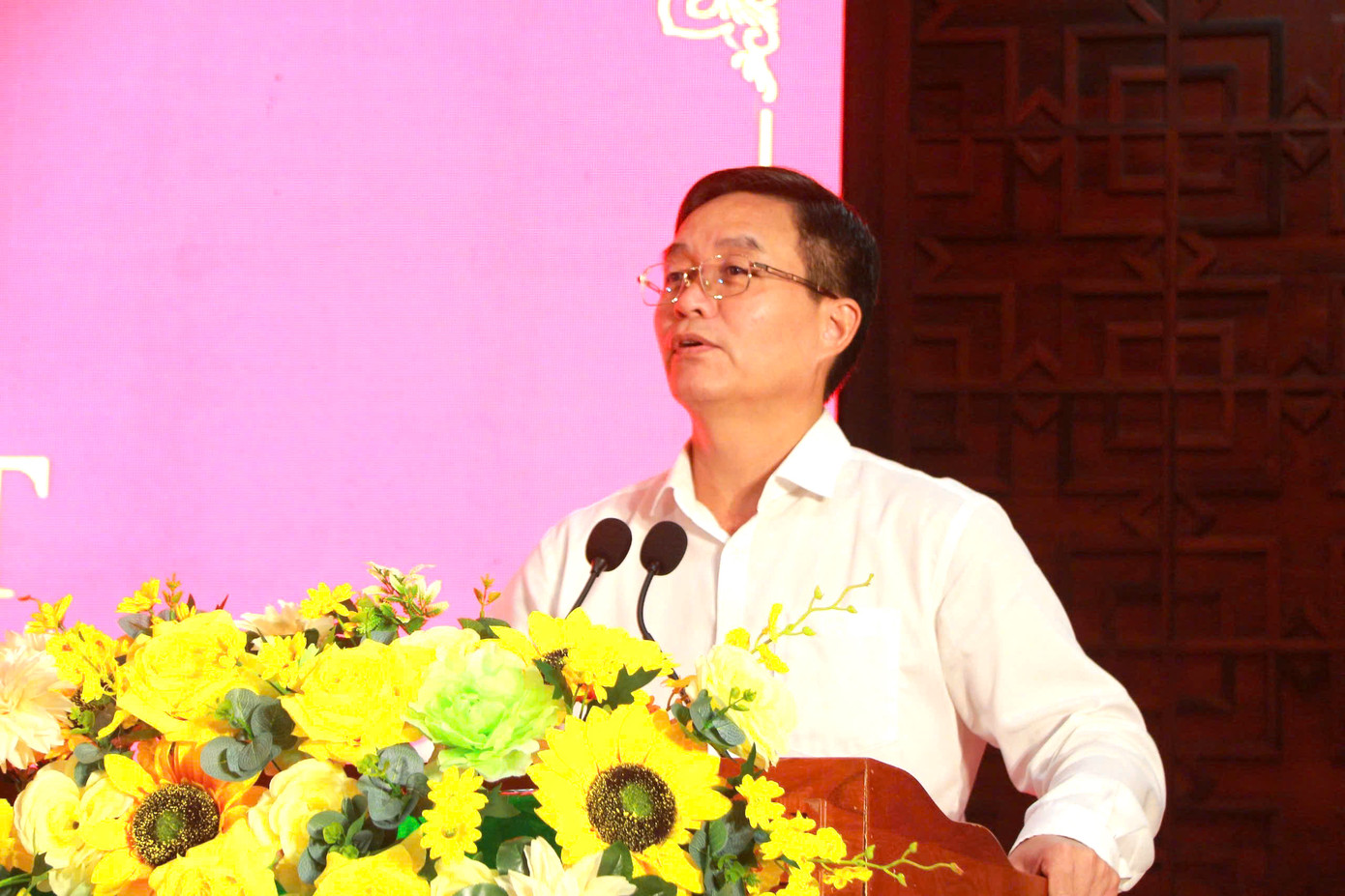 Bí thư Tỉnh uỷ Đắk Lắk Nguyễn Đình Trung phát biểu tại lễ công bố