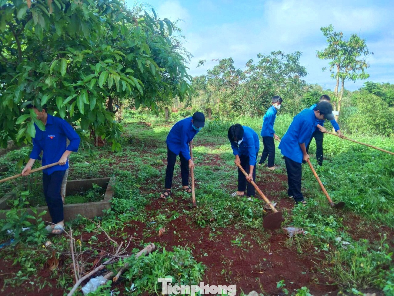 Ngày 28/5, tuổi trẻ Đắk Lắk đồng loạt ra quân hưởng ứng “Ngày chủ nhật xanh lần thứ II, năm 2023”. Màu áo xanh tình nguyện tỏa đi khắp nơi dọn vệ sinh môi trường, phát quang bụi rậm.