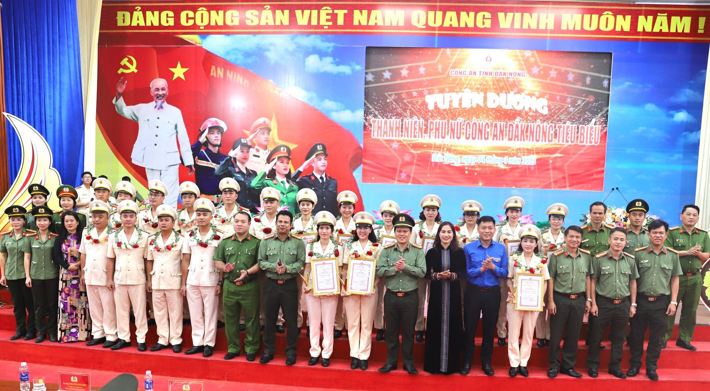 Gương thanh niên, phụ nữ Công an Đắk Nông tiêu biểu năm 2022