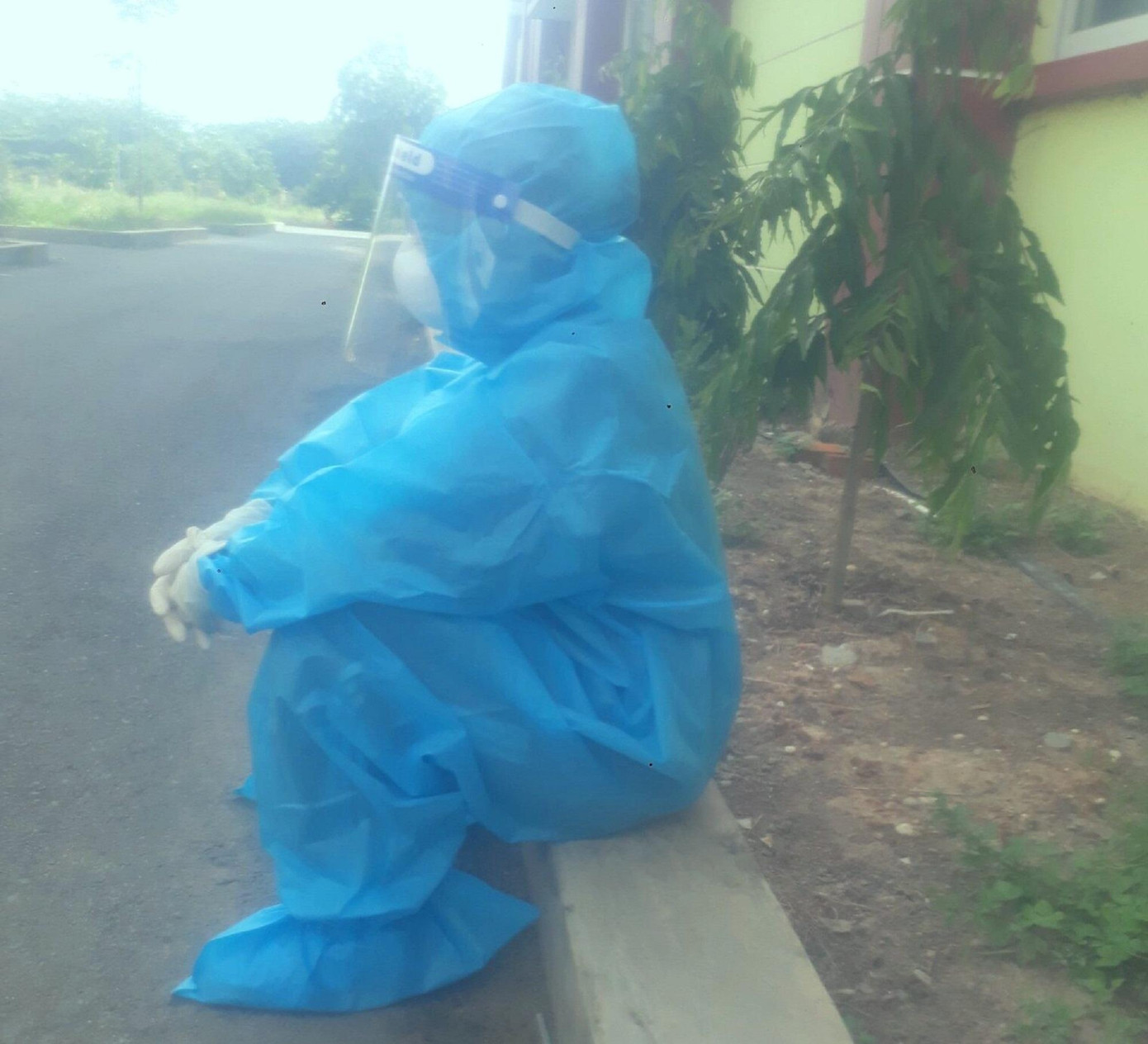 Phút nghỉ ngơi của Vân Anh