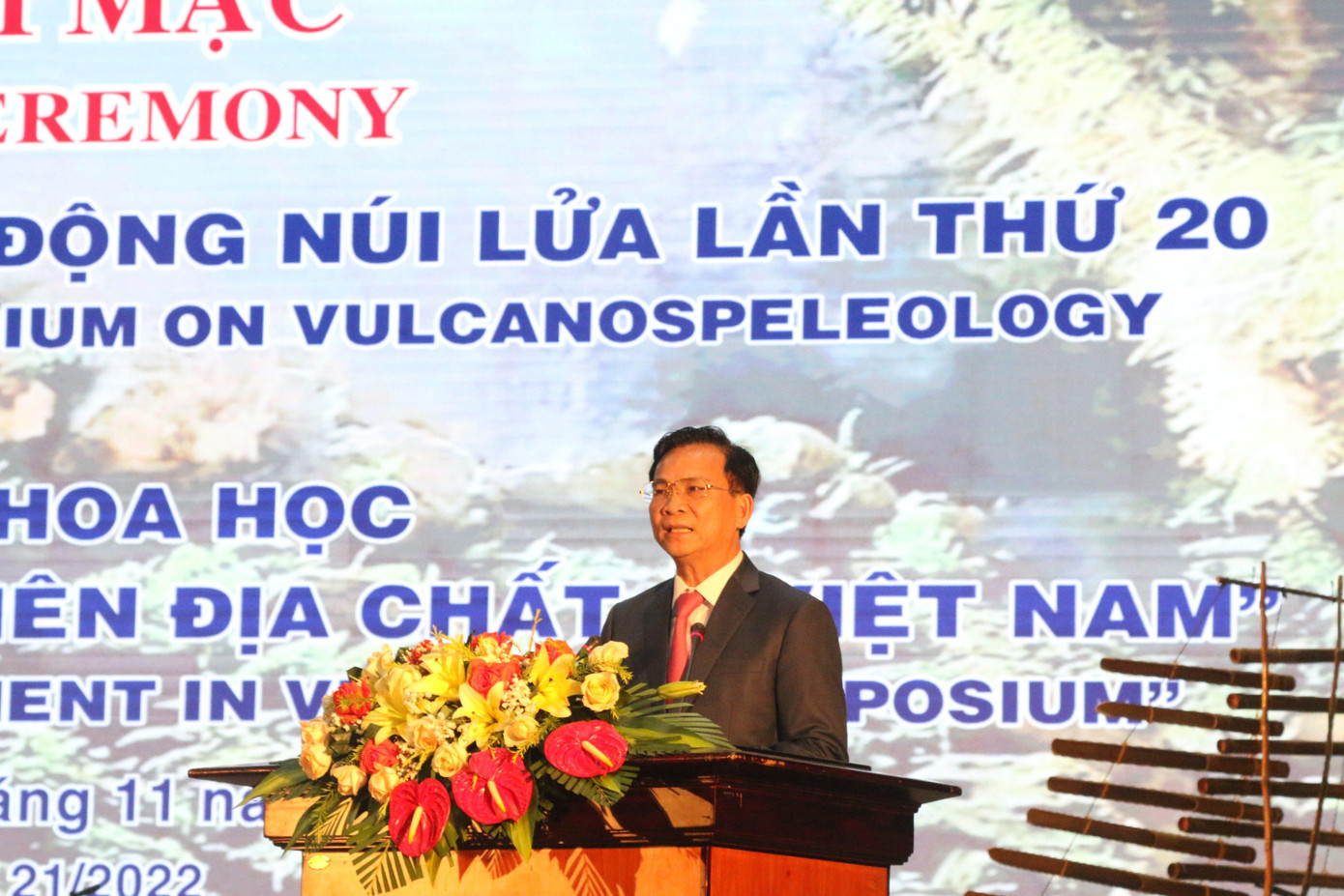 Ông Hồ Văn Mười - Chủ tịch UBND tỉnh Đắk Nông phát biểu tại hội nghị. Ảnh: Phạm Hoài