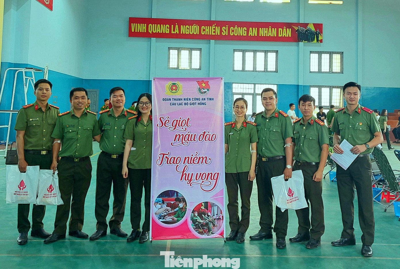 Chương trình hiến máu tình nguyện nằm trong chuỗi hoạt động Tháng thanh niên của Đoàn Thanh niên Công an Tỉnh Đắk Lắk