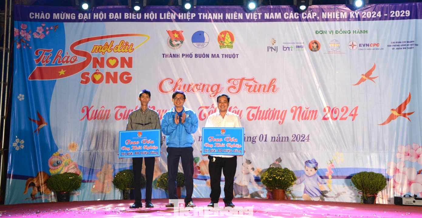 Thành Đoàn Buôn Ma Thuột tổ chức chương trình Xuân tình nguyện, Tết yêu thương năm 2024. Ban tổ chức trao 2 nguồn vốn khởi nghiệp cho thanh niên