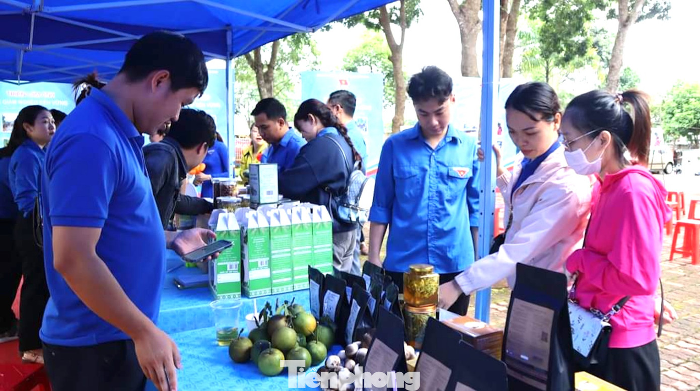 Thanh niên giới thiệu các sản phẩm khởi nghiệp. Thanh niên giới thiệu các sản phẩm khởi nghiệp.