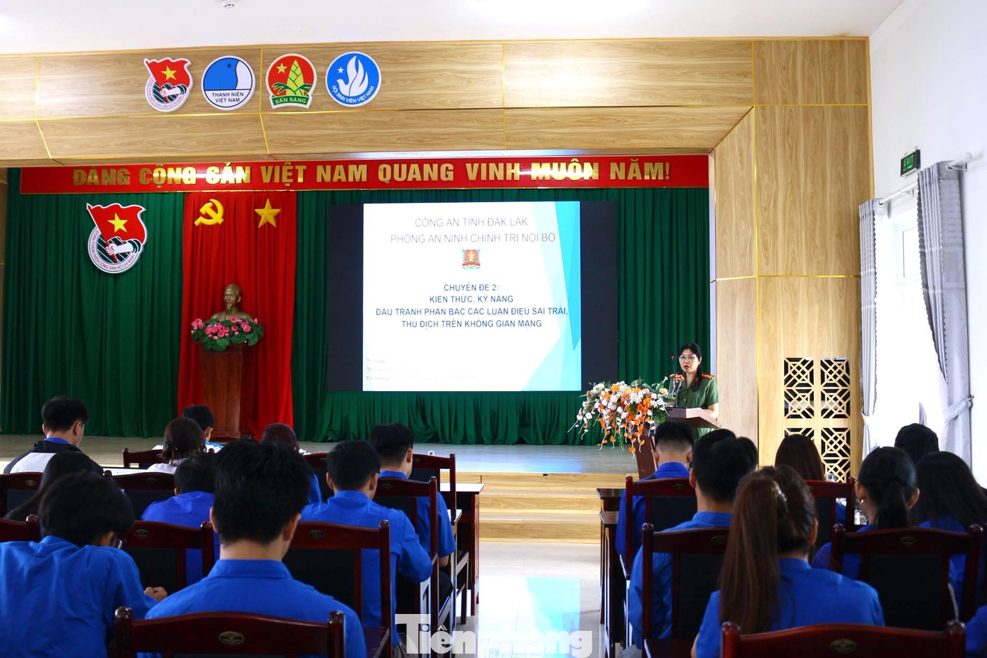 Qua các chuyên đề, đoàn viên thanh niên nhận thức rõ vai trò của mình trong lan tỏa thông tin.