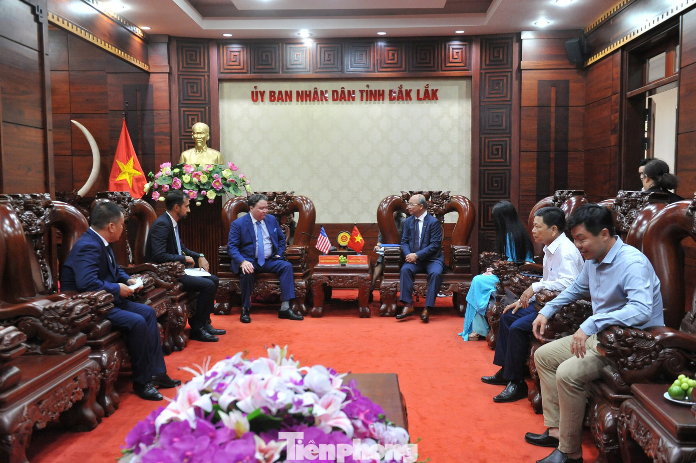 UBND tỉnh Đắk Lắk tổ chức chào xã giao đoàn công tác Đại sứ Mỹ.