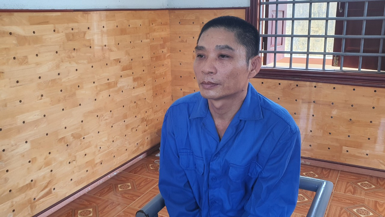 Bùi Văn Liêm tại cơ quan công an