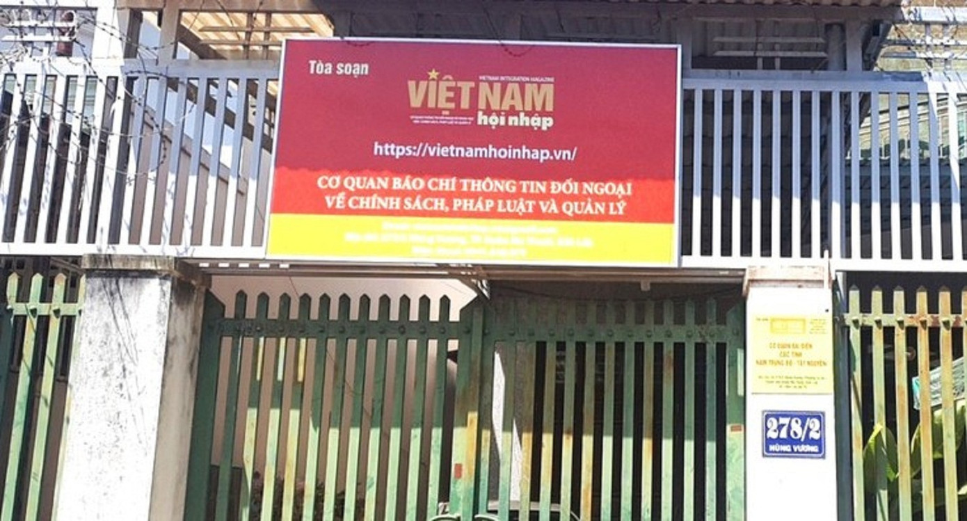 Trụ sở Văn phòng đại diện Tạp chí Việt Nam Hội nhập khu vực Nam Trung bộ và Tây Nguyên