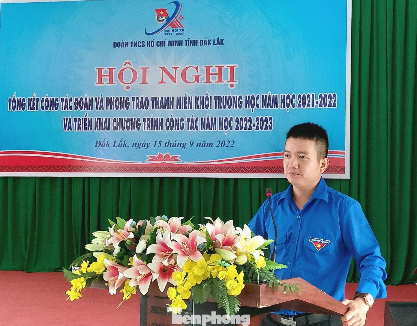Anh Trần Doãn Tới, Phó bí thư tỉnh đoàn, Chủ tịch Hội đồng đội tỉnh chủ trì hội nghị