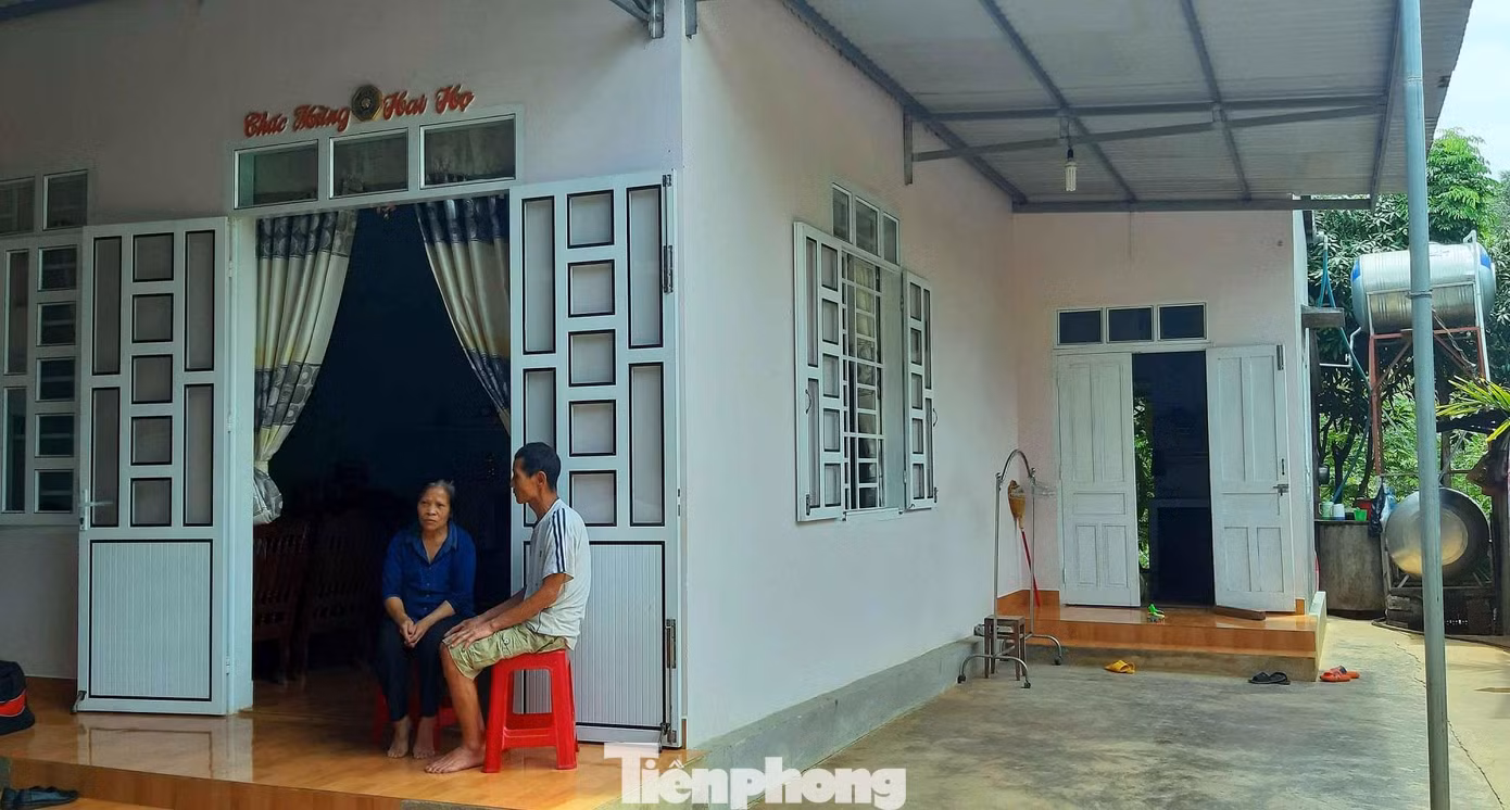 Ngôi nhà mới của gia đình bà Hòa được Giáo xứ Kim Phát hỗ trợ xây