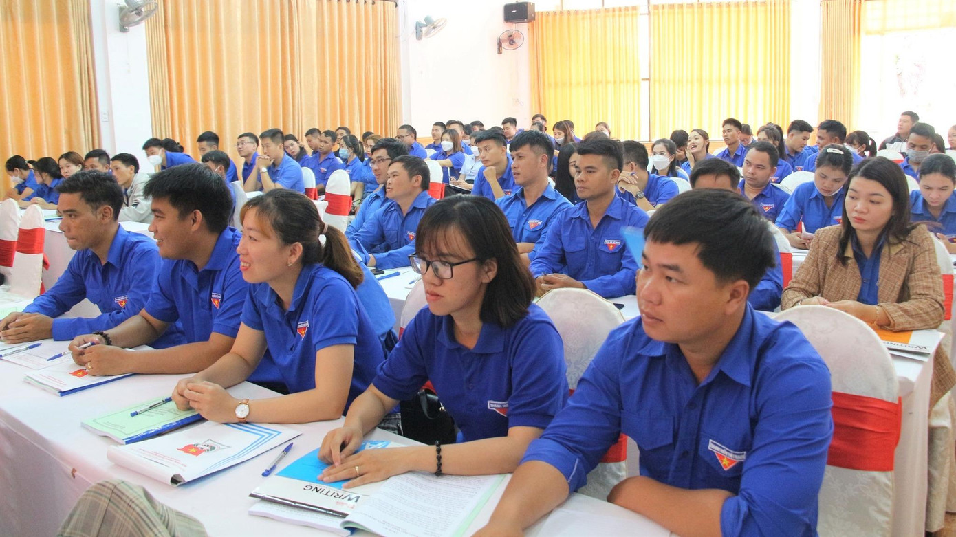 Học viên là Bí thư, Phó Bí thư Đoàn cấp xã các tỉnh Tây Nguyên