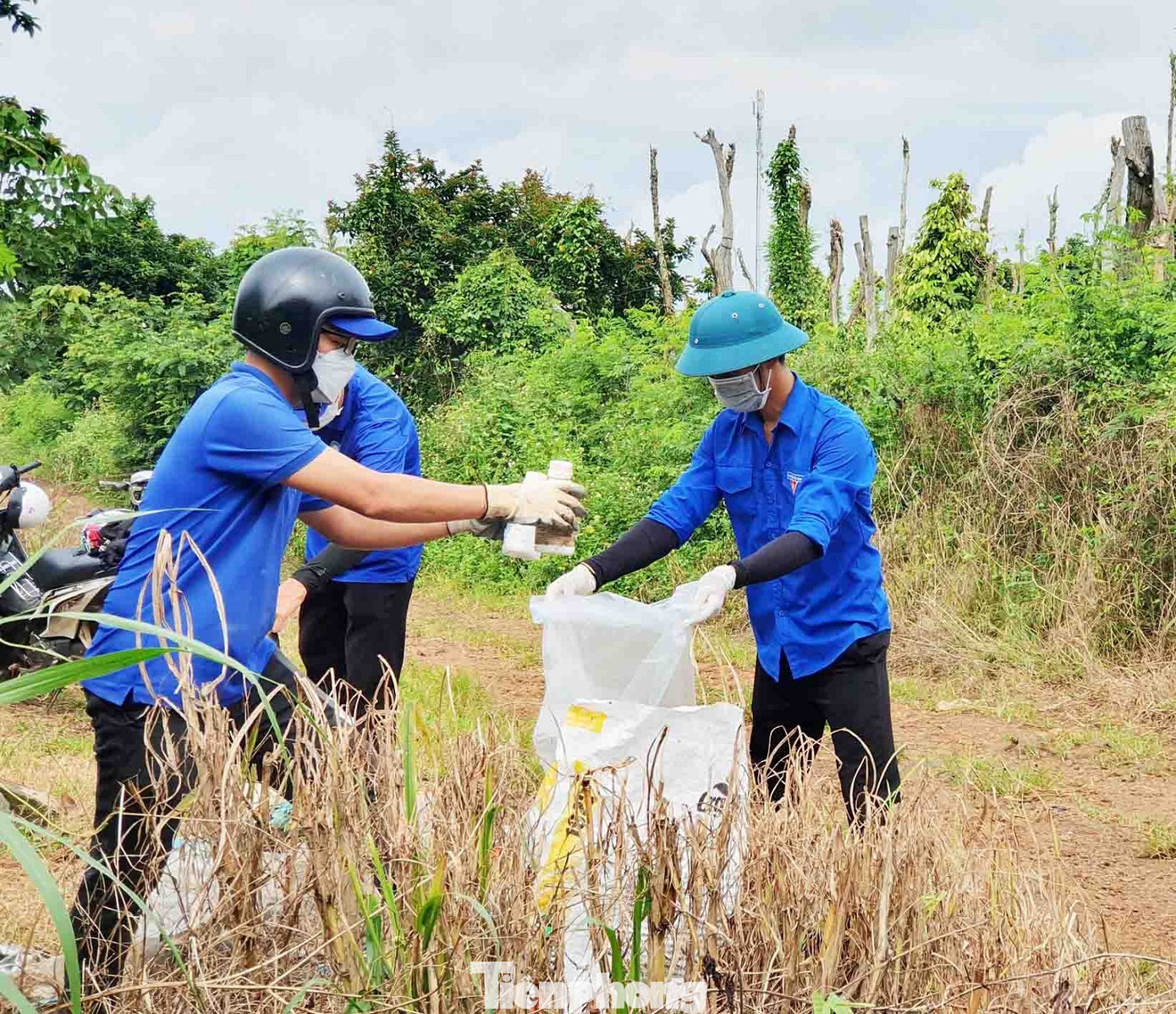 Cùng với việc dọn dẹp rác thải xung quanh các bể thu gom để người dân tiếp tục sử dụng, mỗi năm, đoàn viên thanh niên tại các địa phương sẽ tổ chức hai đợt thu gom rác thải tại các hố thu gom và tập trung lại một điểm tập kết để xử lý và tiêu hủy theo đúng quy định.