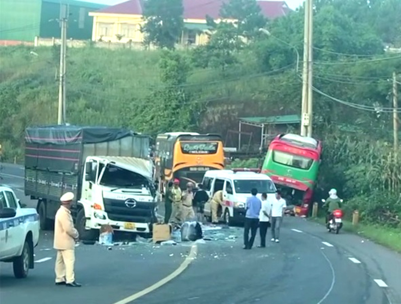 Hiện trường vụ tai nạn