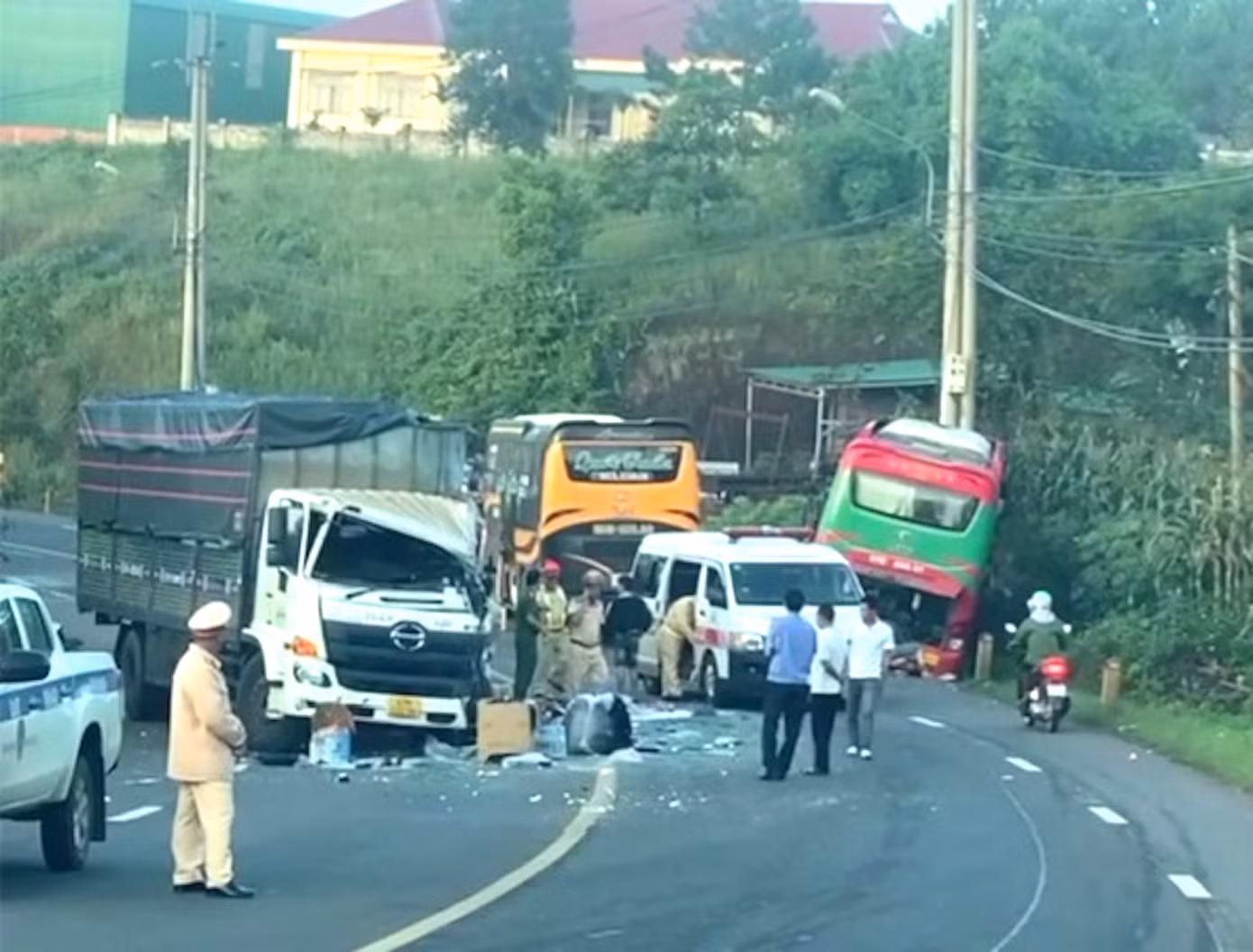 Hiện trường vụ tai nạn