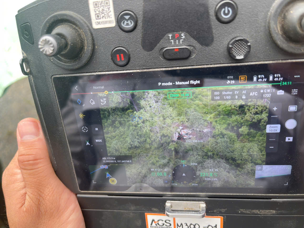 Lực lượng chức năng đã sử dụng flycam của Tập đoàn Viễn thông Quân đội Viettel rà soát tìm kiếm trên địa bàn khu vực biên giới huyện Buôn Đôn, tỉnh Đắk Lắk.