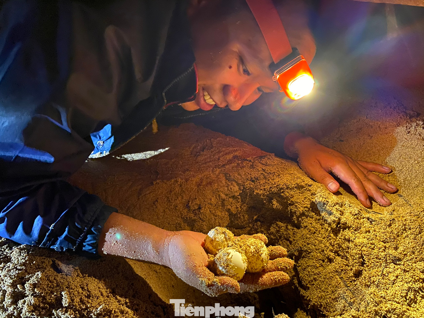 Lê Viết Vinh tham gia chương trình tình nguyện viên bảo tồn rùa biển