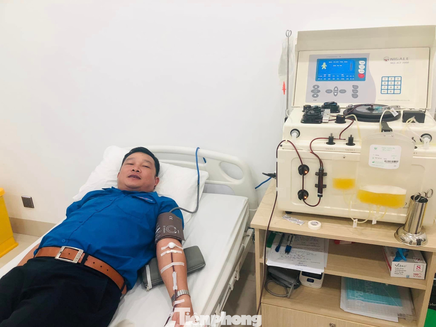 Anh Huỳnh Xuân Lợi đã 20 lần hiến máu tình nguyện Anh Huỳnh Xuân Lợi đã 20 lần hiến máu tình nguyện