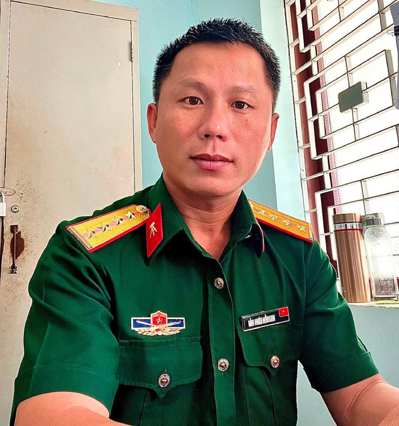 Anh Nguyễn Đình Hải - Bí thư Đoàn cơ sở Phòng kỹ thuật, Đoàn Thanh niên quân sự tỉnh Anh Nguyễn Đình Hải - Bí thư Đoàn cơ sở Phòng kỹ thuật, Đoàn Thanh niên quân sự tỉnh