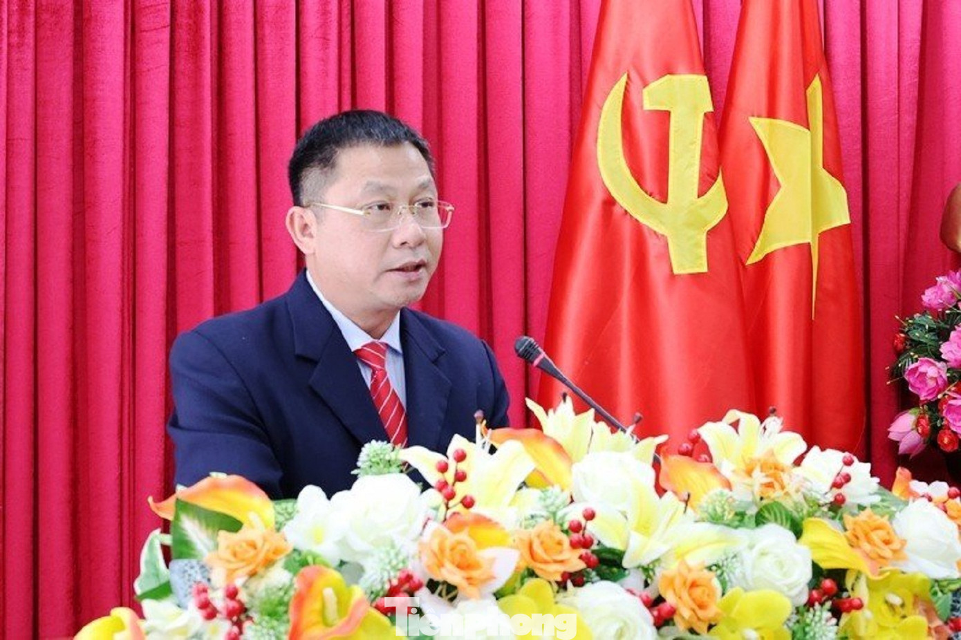 Ông Trần Trung Hiển phát biểu nhận nhiệm vụ