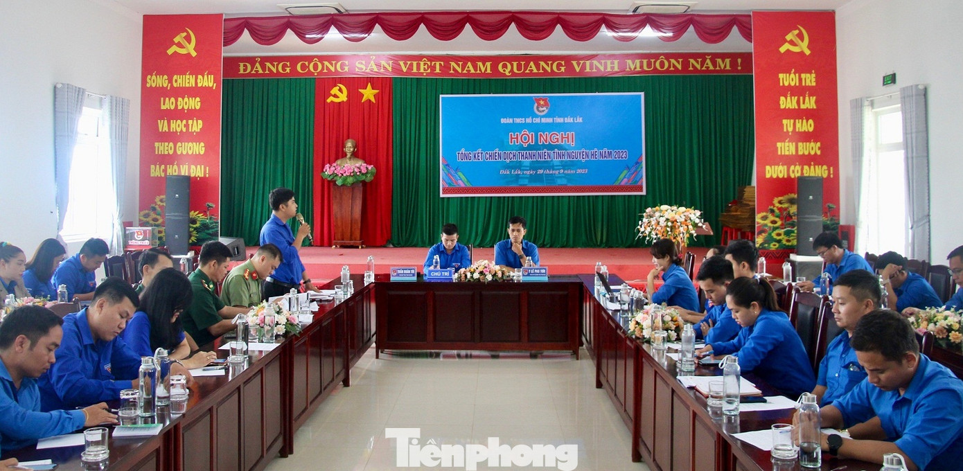 Tỉnh Đoàn Đắk Lắk tổ chức hội nghị tổng kết chiến dịch Thanh niên tình nguyện hè năm 2023