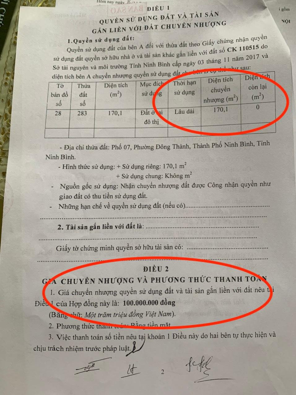 Căn nhà diện tích trên 170m2 được bán với giá 100 triệu đồng. Ảnh: Q.T Căn nhà diện tích trên 170m2 được bán với giá 100 triệu đồng. Ảnh: Q.T