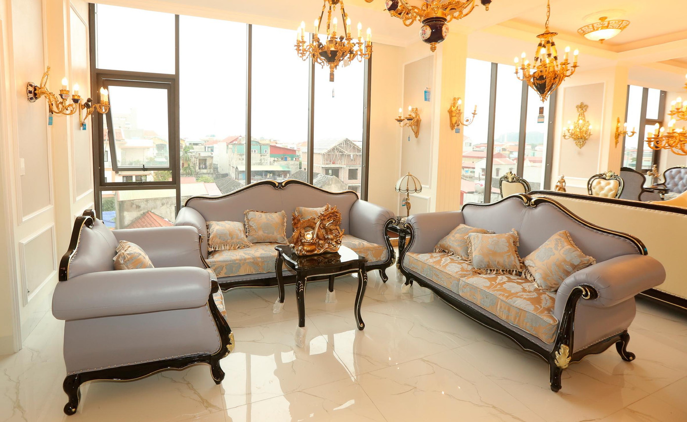 Một góc phòng khách của căn hộ. Ảnh: Q.T Một góc phòng khách của căn hộ. Ảnh: Q.T