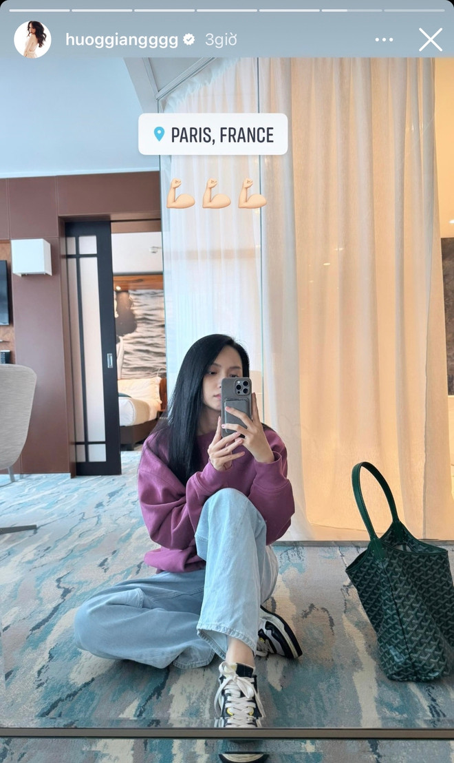 Hương Giang đã đến Pháp trước để đón Lê Thu Trang.