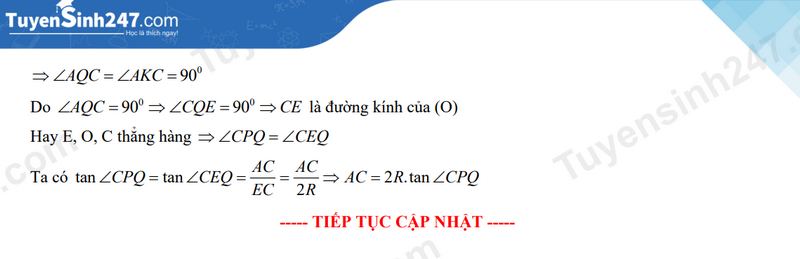 Đáp án gợi ý do trang Tuyensinh247 thực hiện.