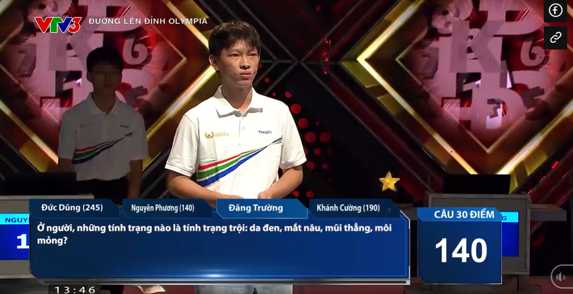 Đăng Trường luôn nỗ lực trong mỗi phần thi. Đăng Trường luôn nỗ lực trong mỗi phần thi.