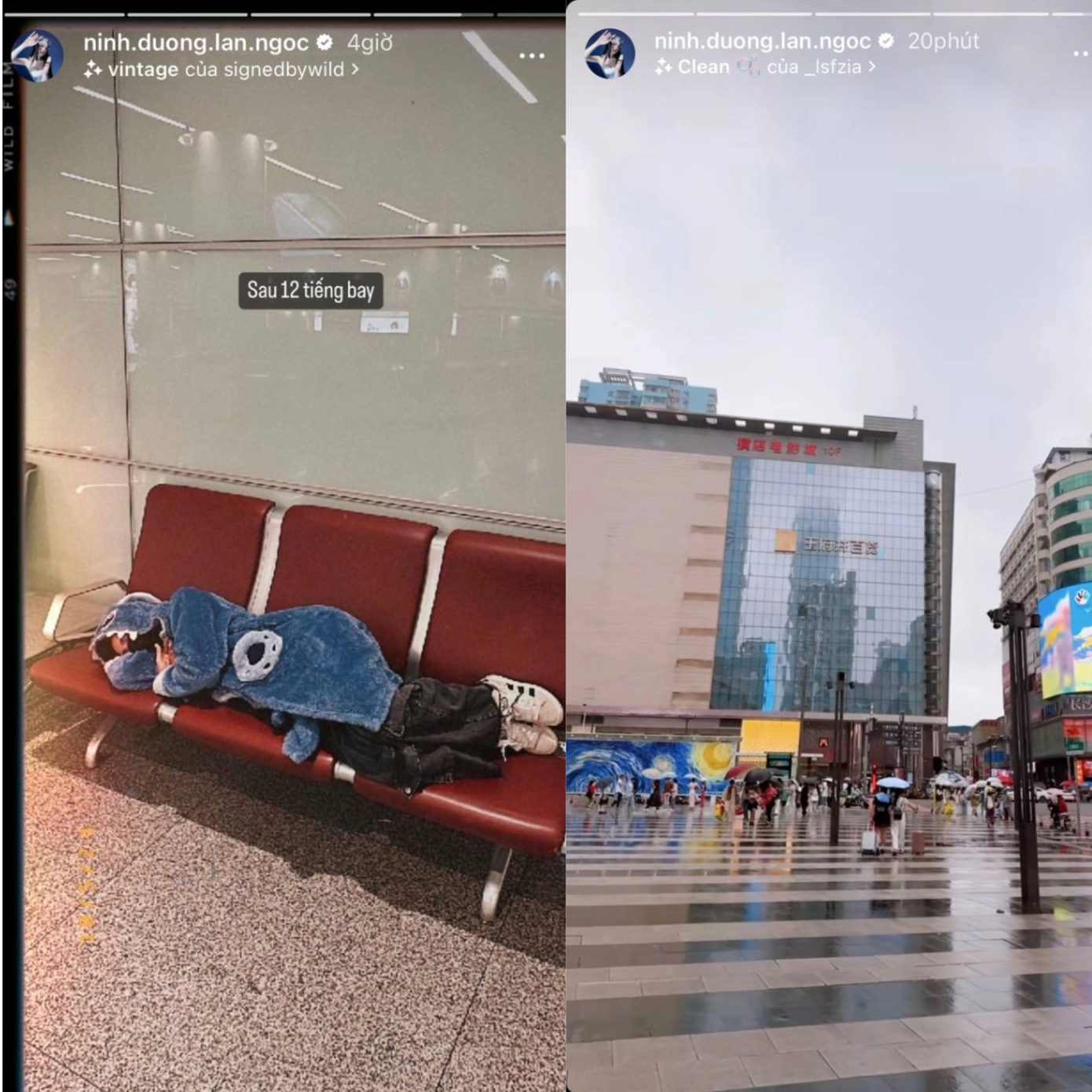 Ninh Dương Lan Ngọc cũng check-in ở Trung Quốc chứ không trở về Úc học như dự đoán.