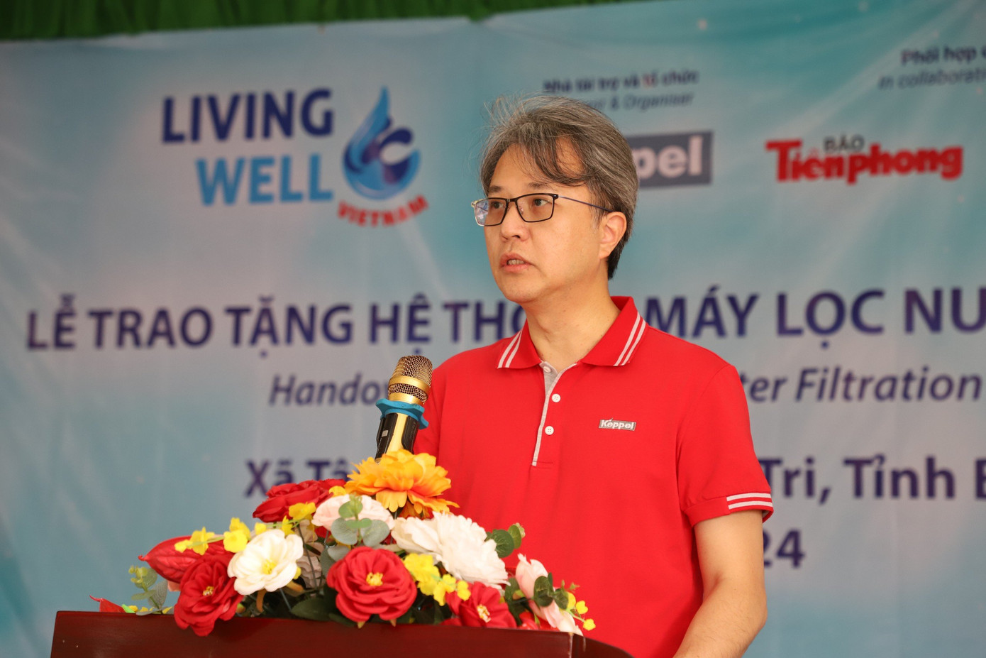 Ông Wong Wai Foo phát biểu tại buổi lễ.