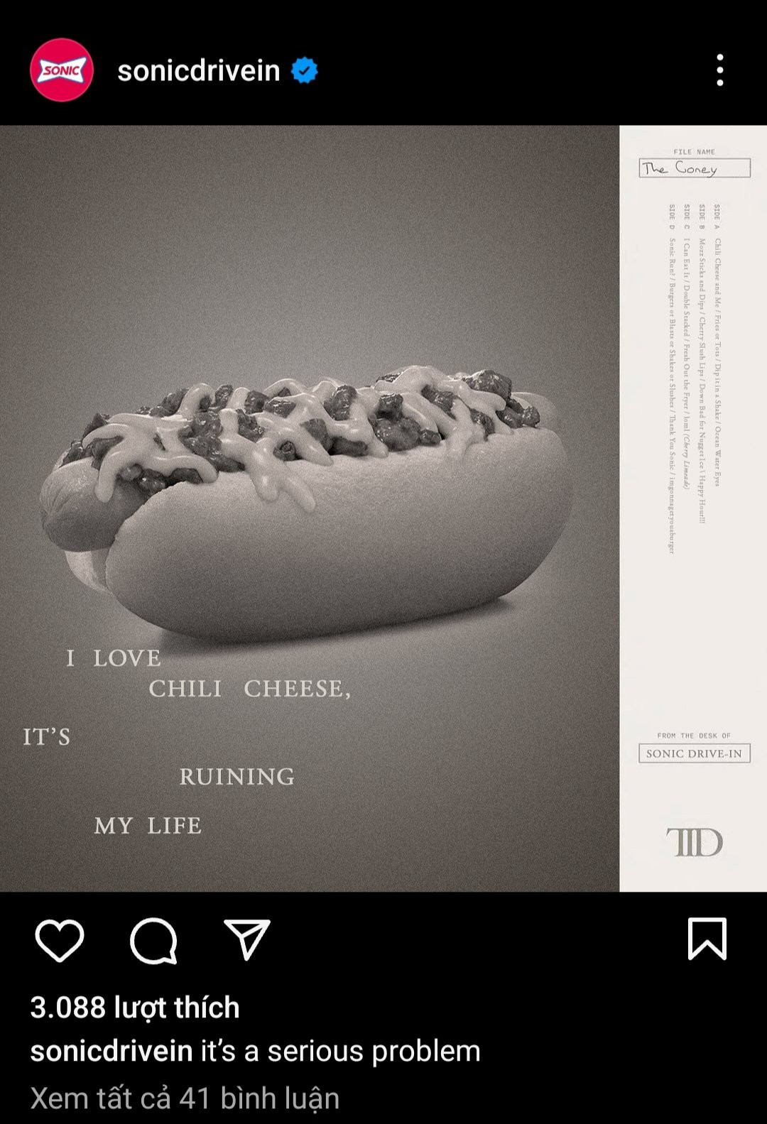 Chuỗi đồ ăn nhanh Sonic Drive-In.