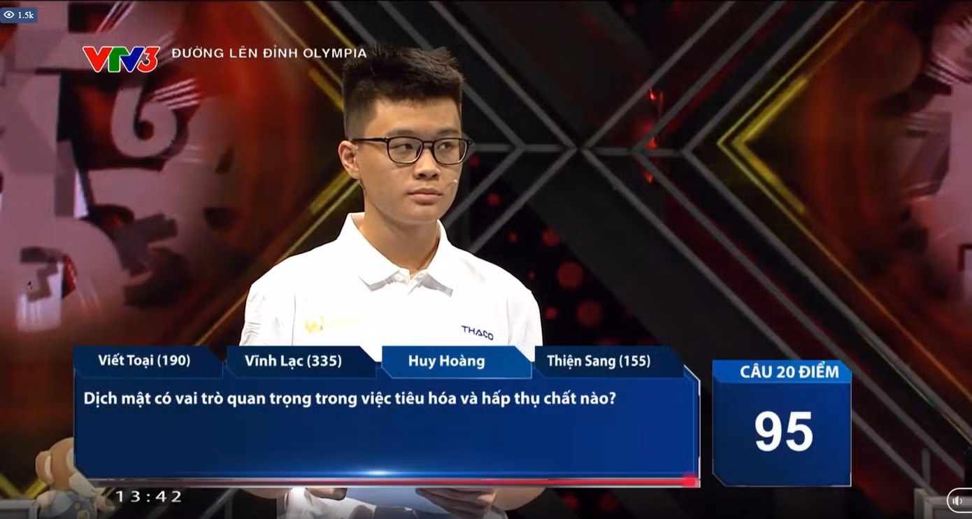 Huy Hoàng cũng để lại nhiều dấu ấn sau cuộc thi.
