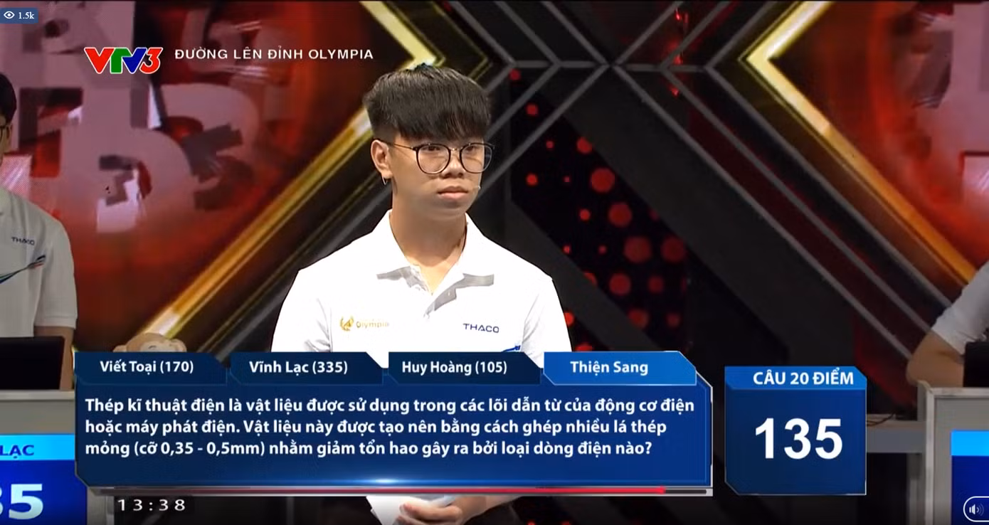 Thiện Sang trả lời chính xác câu hỏi có Ngôi sao hy vọng.