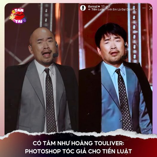 Photoshop hơi quá tay rồi nha Touliver! - Ảnh: Tam Tai 3 Cô Gái