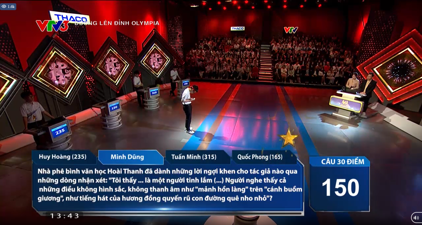 Minh Dũng tăng cao số điểm nhờ lựa chọn ngôi sao hy vọng đúng lúc.