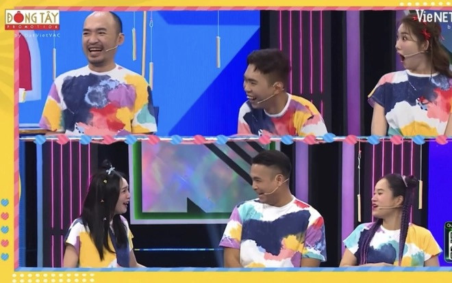 Thúy Ngân cũng thể hiện biểu cảm hết hồn trước lời nhận xét của Trương Thế Vinh.