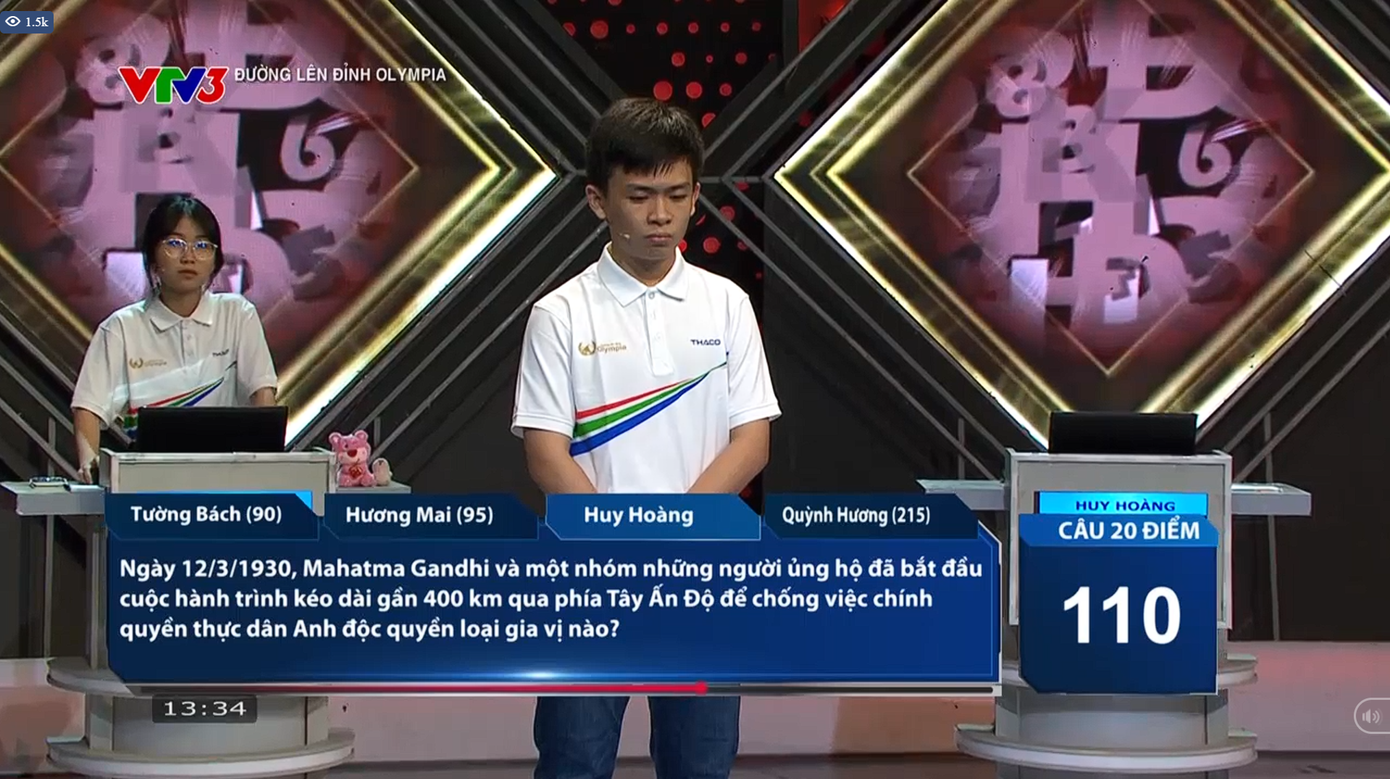 Huy Hoàng ngậm ngùi để lỡ mất vị trí về Nhì.