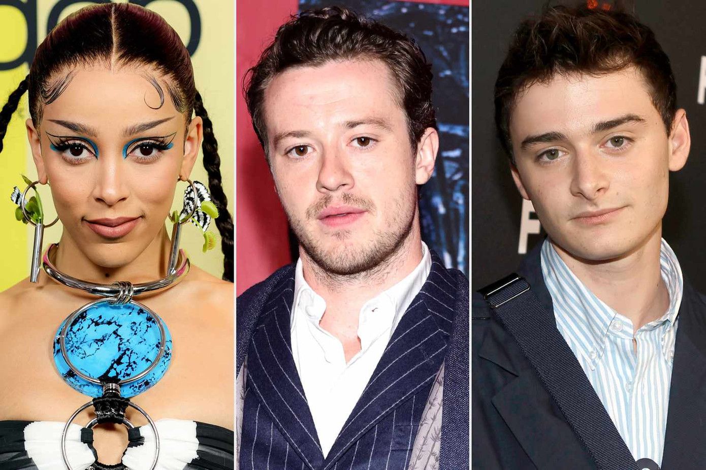 Doja Cat từng không vui khi bị Noah Schnapp công khai tin nhắn hỏi về Joseph Quinn. Doja Cat từng không vui khi bị Noah Schnapp công khai tin nhắn hỏi về Joseph Quinn.