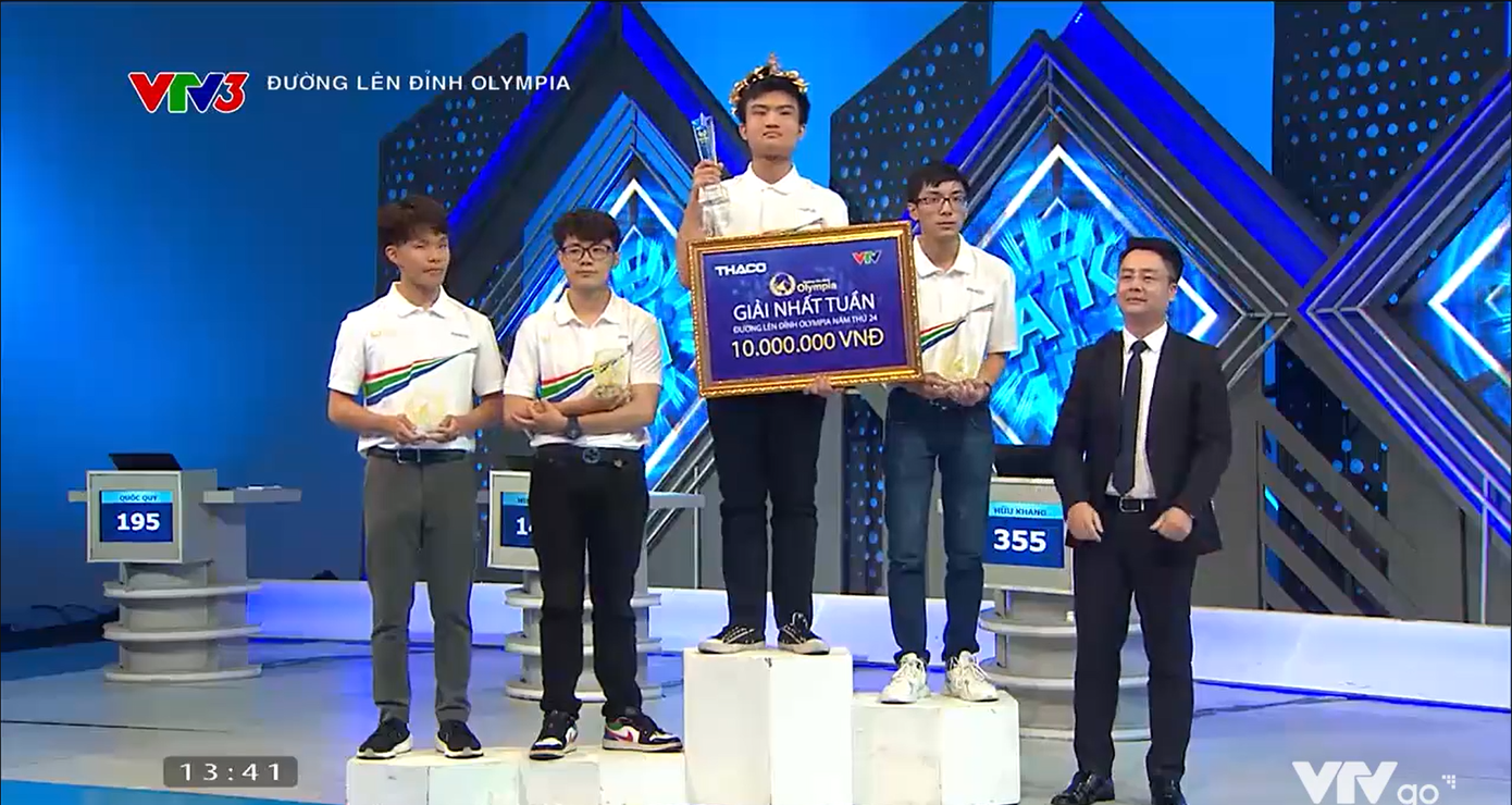 Nam sinh Bắc Ninh chiến thắng với số điểm cực cao.