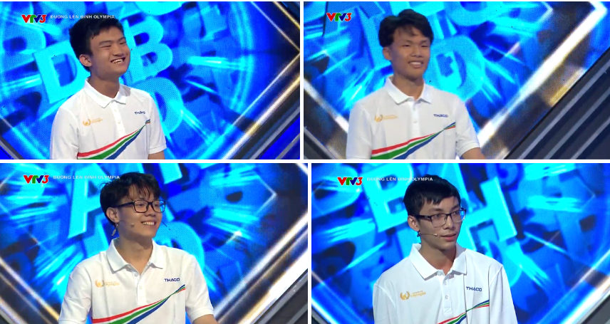 Chân dung của bốn thí sinh tuần này.