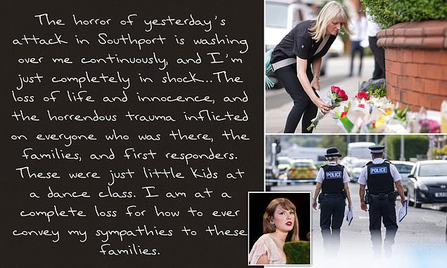 Taylor Swift bày tỏ sự tiếc thương đến các nạn nhân của vụ tấn công.