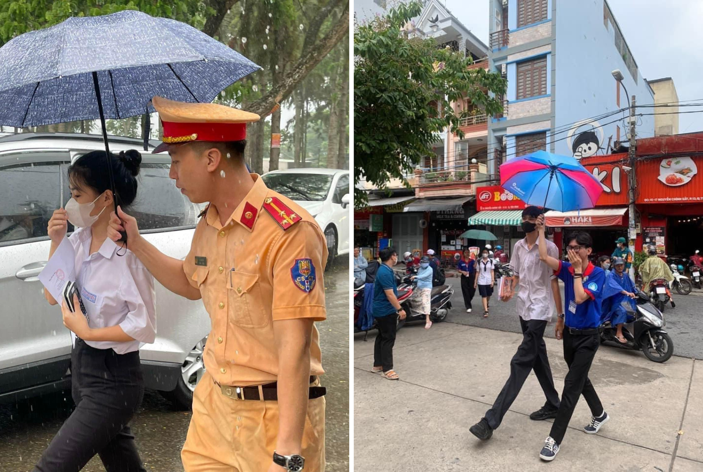 Cũng là che ô mà đến tui nó lạ lắm! Ảnh: Duc Minh Truong Huu.