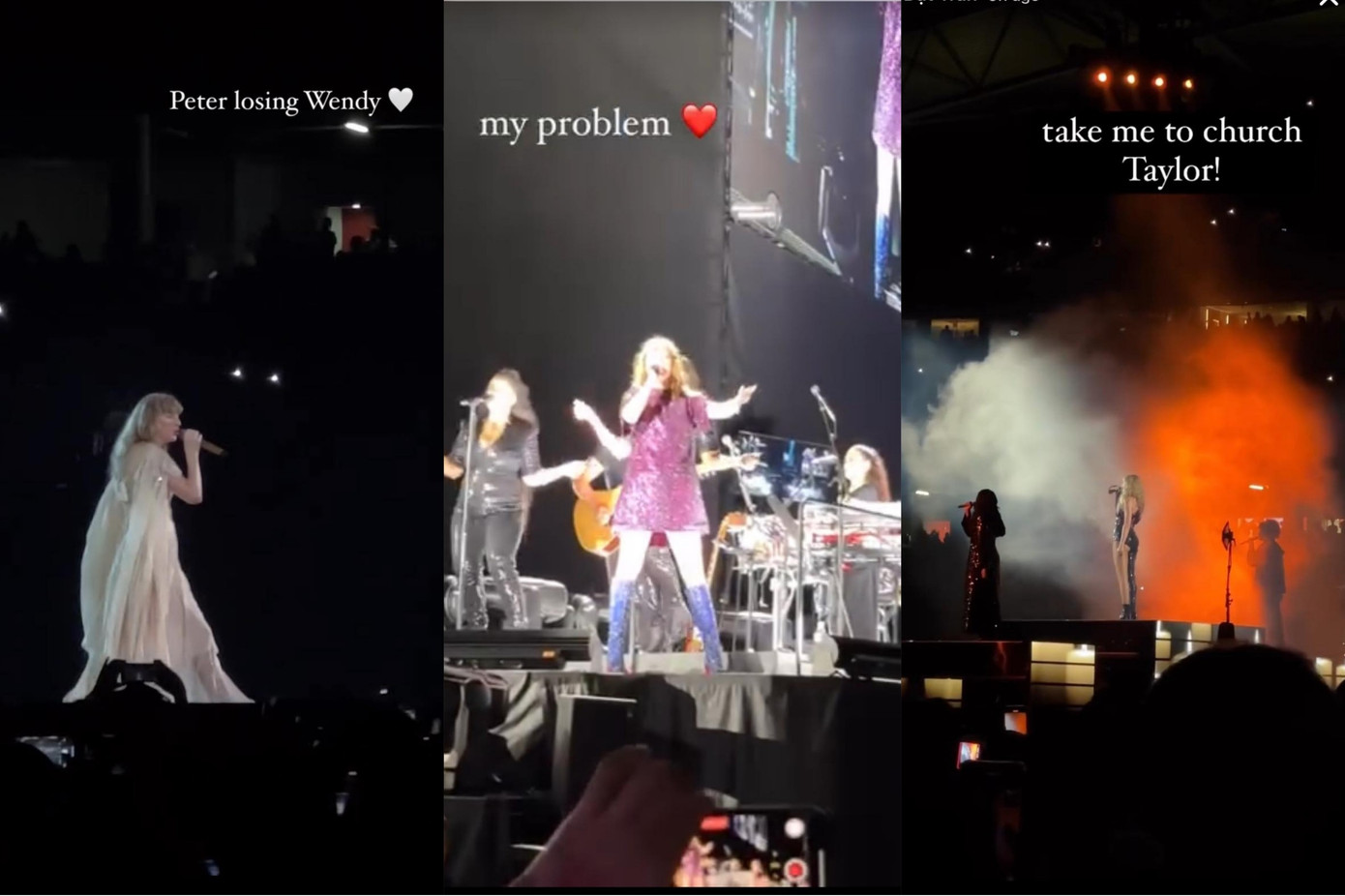 Chiếc view "triệu đô" của bạn Swifties khoe khi đươc vào sân.