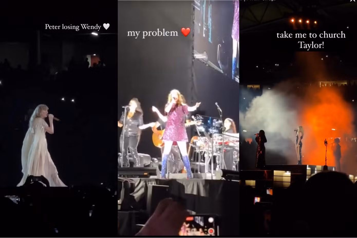 Chiếc view "triệu đô" của bạn Swifties khoe khi đươc vào sân.