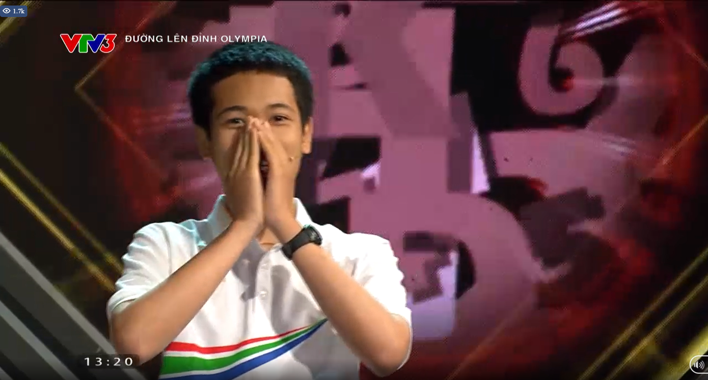 Duy Khánh bất ngờ khi tìm ra từ khóa tại phần thi Vượt chướng ngại vật.