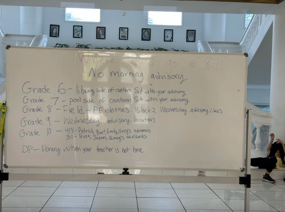 Bảng thông báo hướng dẫn khi học sinh trở lại trường. Ảnh: H.N Bảng thông báo hướng dẫn khi học sinh trở lại trường. Ảnh: H.N
