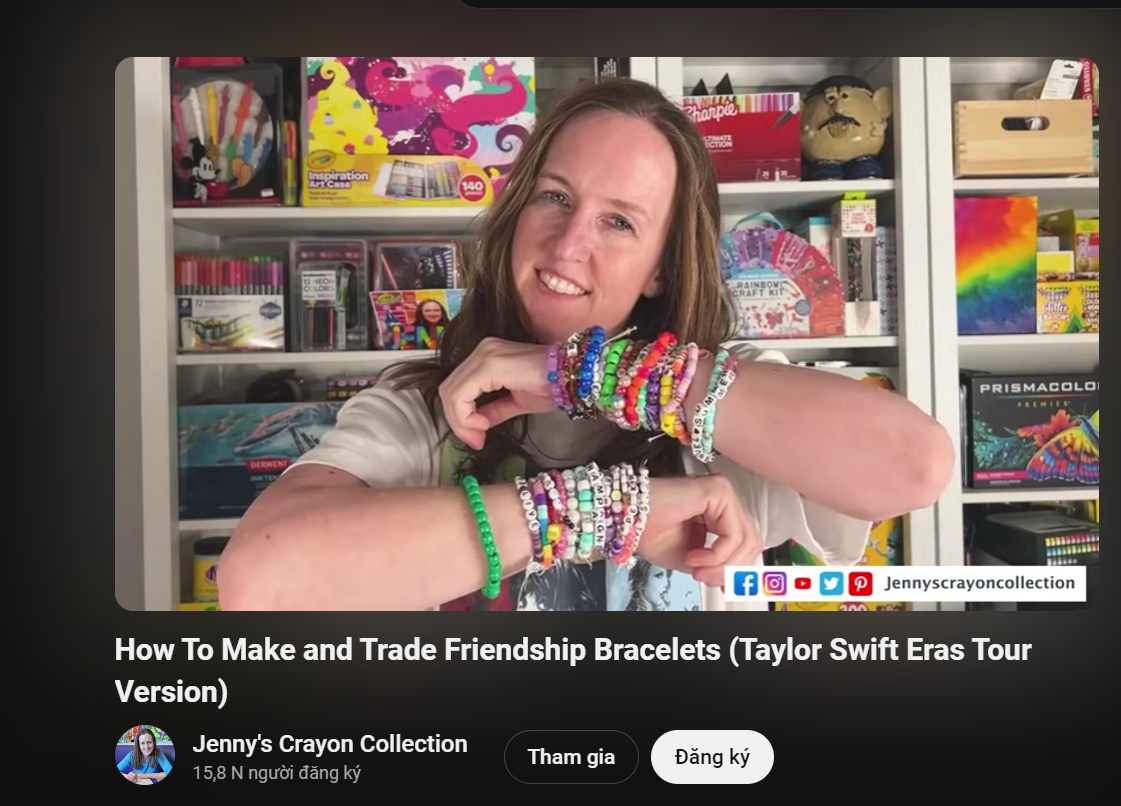 Một video hướng dẫn làm vòng tay tình bạn nhận được nhiều sự chú ý từ cộng đồng mạng.