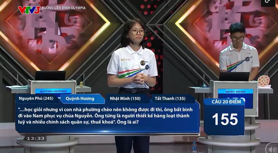 Quỳnh Hương tự tin khi bước vào phần thi Về đích. Quỳnh Hương tự tin khi bước vào phần thi Về đích.